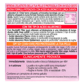 Revitalift Filler Trattamento Rivolumizzante Anti-Rughe SPF 50 L'Oréal