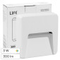 Life Punto Luce LED 3W Segnapasso Quadrato SMD da Parete CCT Changing Color 3in1 IP65 IK08 Colore Bianco - mod. 39.9PL5122WCFN