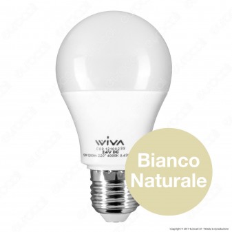 Wiva Lampadina LED E27 12W Bulb A60 24V DC - mod. 12100299 [TERMINATO]
