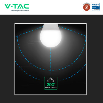 V-Tac Lampadina LED E27 10,5W Goccia A60 SMD Opaca