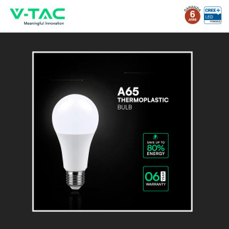 V-Tac Lampadina LED E27 17W Goccia A65 SMD Opaca