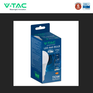 V-Tac Lampadina LED E27 17W Goccia A60 SMD Opaca