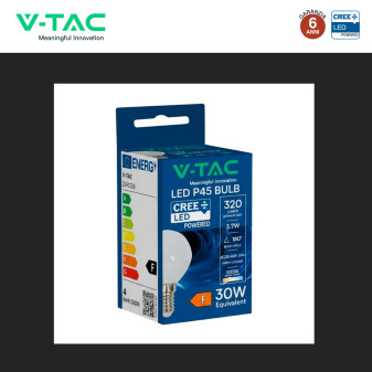 V-Tac VT-1819 Lampadina LED E14 3,7W MiniGlobo P45 SMD Chip CREE