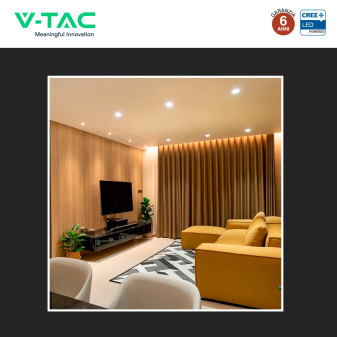 V-Tac VT-247 Lampadina LED GU10 6W Faretto PAR16 Chip CREE