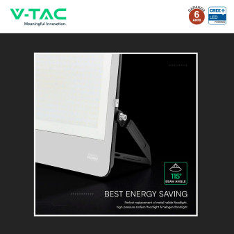 Faro LED 300W SMD Chip CREE IP65 Colore Nero VT-44003