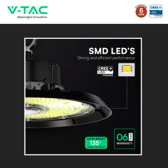 V-Tac VT-91102 Lampada Industriale LED UFO 100W SMD Chip CREE High Bay
