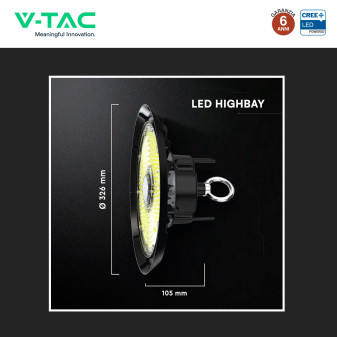 V-Tac VT-91202 Lampada Industriale LED UFO 200W SMD Chip CREE High Bay