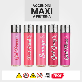 Prof Maxi Accendino a Pietrina Pink Girl -  25 Accendini