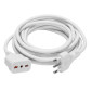 Velamp Cavo Prolunga Spina 16A 2P+T Presa Bivalente 10 metri Colore Bianco - mod. PROLIT16A-10