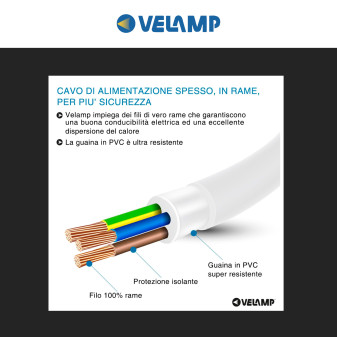 Cavo Prolunga Spina 16A 2P+T Presa Bivalente 10 metri PROLIT16A-10