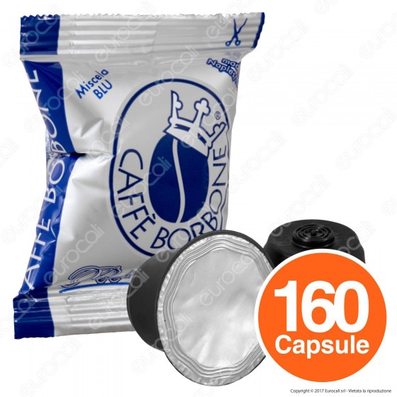 160 Capsule Caffè Borbone Respresso Miscela Blu - Cialde Compatibili 160 Capsule Caffè Borbone Respresso Miscela Blu - Cialde Compatibili