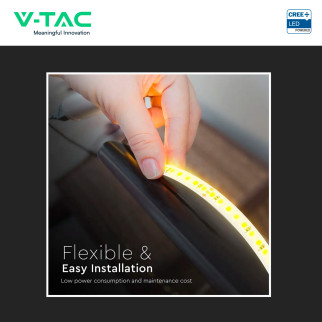 V-Tac Striscia LED Flessibile 15W/m 3in1 SMD Chip CREE 24V 8m