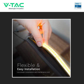 V-TAC Striscia LED Flessibile 18 W/m Monocolore Chip CREE 24V 10m