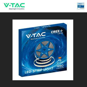 V-TAC Striscia LED Flessibile 18 W/m Monocolore Chip CREE 24V 10m