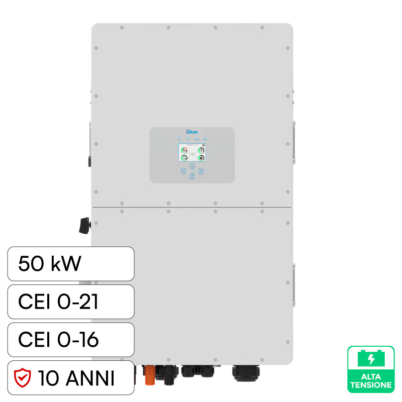 V-Tac Inverter Trifase Ibrido On-Grid / Off-Grid 50kW CEI 0-21 0-16