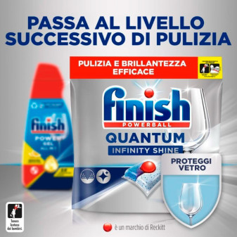 Finish Power Gel All in 1 al Limone Detersivo Lavastoviglie - 600ml