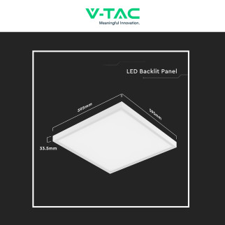 V-Tac VT-61037 10 Pannelli LED Quadrati 60x60 36W