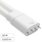 Life Lampadina LED 2G11 4 Pin 24W Tubolare PL-L SMD in Vetro - mod. 39.940430N43