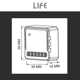 Life Modulo Triac 1CH Ricevitore Interruttore Dimmer ON/OFF Wi-Fi