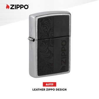 Accendino Zippo mod. 46919 Leather Zippo Design Nero