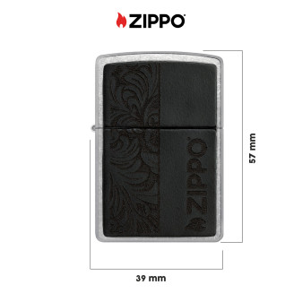 Accendino Zippo mod. 46919 Leather Zippo Design Nero