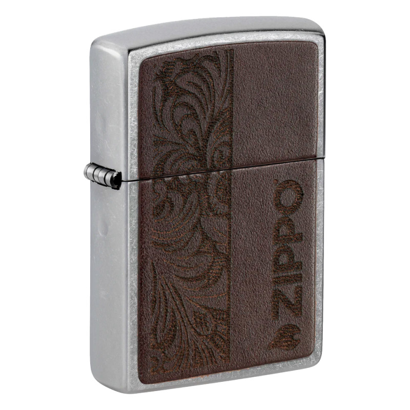 Accendino Zippo mod. 46920 Leather Zippo Design Marrone