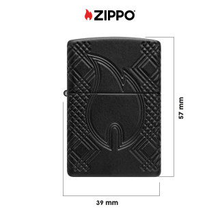 Accendino Zippo mod. 46775 Flame Design cassa Armor