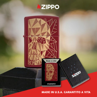 Accendino Zippo mod. 46835 Geometric Skull Design