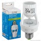 V-Tac VT-8005 Portalampada Adattatore con Sensore di Movimento e Crepuscolare per Lampadine E27 - SKU 4982