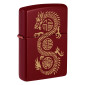 Zippo Accendino a Benzina Ricaricabile e Antivento con Fantasia Dragon Luck Design - mod. 46835