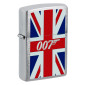 Zippo Accendino a Benzina Ricaricabile e Antivento con Fantasia Ufficiale James Bond 007 - mod. 46801
