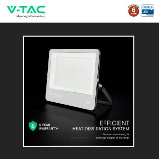 Faro LED 300W SMD Chip CREE IP65 Colore Nero VT-44003