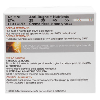 Attiva Anti-Rughe Crema Nutriente Giorno Multi-Vitamine 65+ L'Oréal