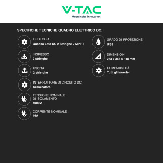Kit Inverter 6kW + Batteria 10,24kWh + Quadri DC/AC