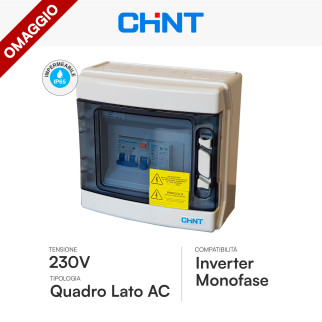 Kit Inverter 6kW + Batteria 10,24kWh + Quadri DC/AC