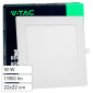 V-Tac VT-61018 Pannello LED Quadrato 18W SMD da Incasso con Driver - SKU 10486 / 10487 / 10488