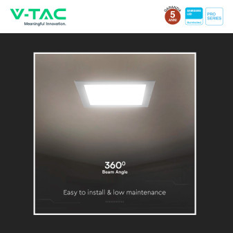 V-Tac Pro VT-61018 Pannello LED Quadrato 18W SMD Chip Samsung