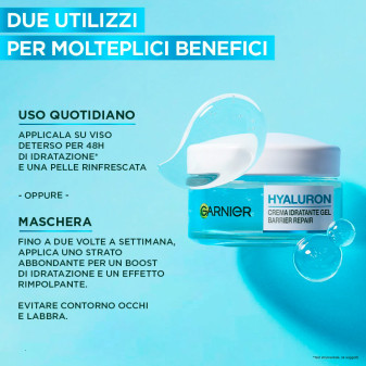 Garnier Hyaluron Crema Idratante Gel Barrier Repair 48H - 50ml