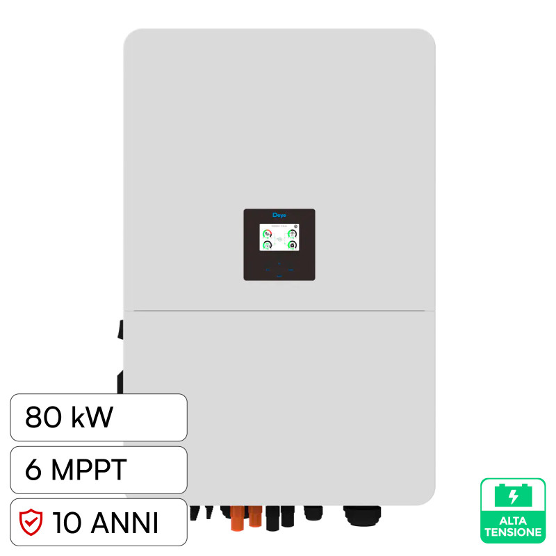 V-Tac Deye Inverter Trifase On-Grid / Off-Grid 80kW IP65