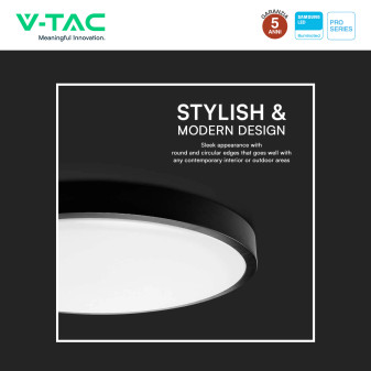 V-Tac Pro VT-8624 Plafoniera LED Rotonda 24W SMD Chip Samsung IP44