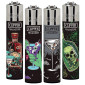 Clipper Large Accendino a Pietrina Grande Ricaricabile con Fantasia Dangerous Cocktail - Serie da 4 Accendini
