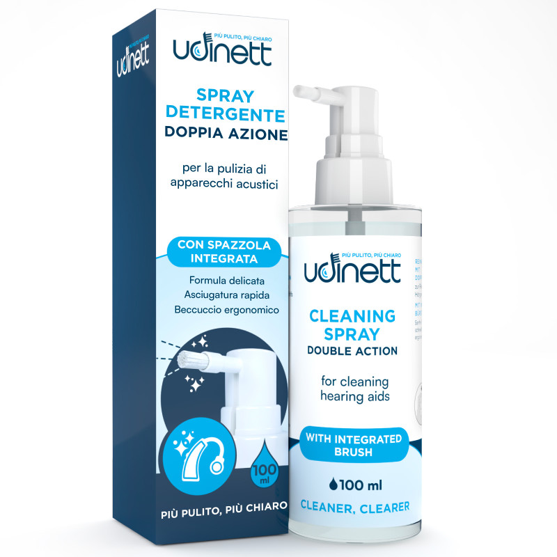 Udinett Spray Detergente per Pulizia Apparecchi Acustici 100ml