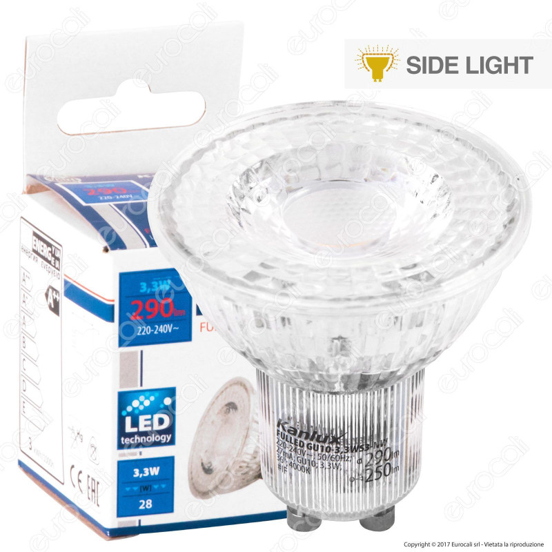 Kanlux Fulled Lampadina LED GU10 3,3W Faretto Spotlight 36° -