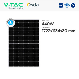 Pannelli Fotovoltaici 440W TOPCon IP68 V-Tac Austa Osda