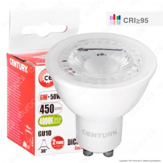 Century Dicro Shop 95 Lampadi Faretto Spotlight CRI ≥95 Dimmerabile -