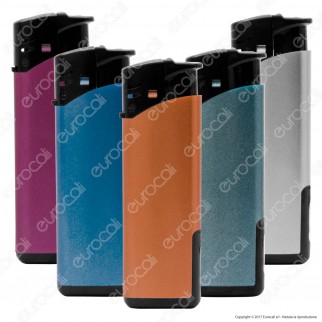 Atomic Turbo Flame Accendino Antivento con Luce LED - 5 Accendini