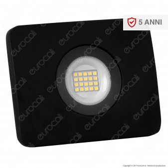 Led Factory Italia Faro LED 20W Ultra Sottile Colore Nero [TERMINATO]