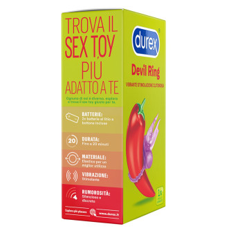 Devil Ring Anello Elastico Indossabile con Vibrazione Stimolante Durex