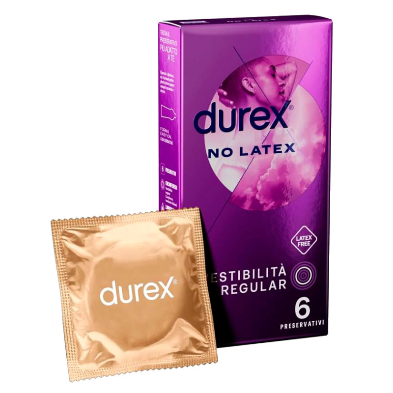 Preservativi Durex No Latex - Confezione da 6 Profilattici