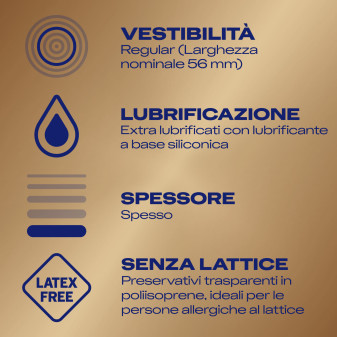 Preservativi Durex Real Feel con Forma Easy On Senza Lattice